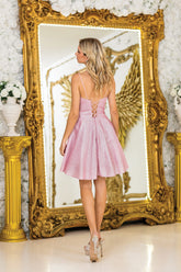Dancing Queen 3407 Short Sparkle Homecoming Dress